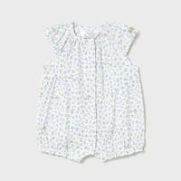 〈mayoral〉floral print romper  (blue) ※BABY