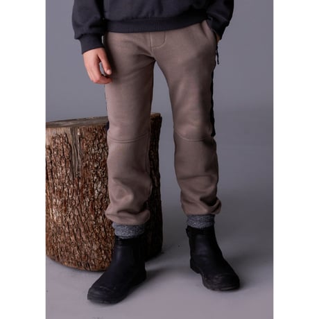 〈mayoral〉Jersey pants with side stripes (beige) ※JUNIOR