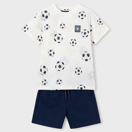 〈mayoral〉Soccer ball print setup (navy) ※KIDS