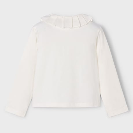 〈mayoral〉Collared long-sleeved T-shirt (off white) ※KIDS
