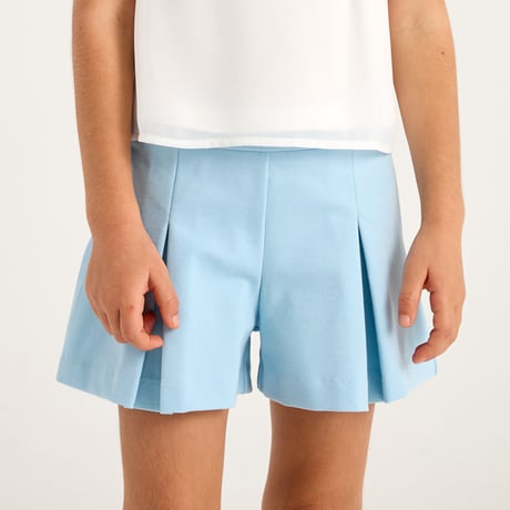 〈mayoral〉pleats shorts (blue) ※KIDS