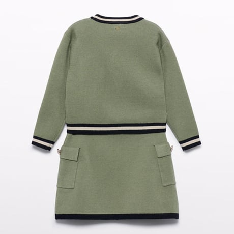〈Abel&Lula〉knit setup (green) ※KIDS&JUNIOR