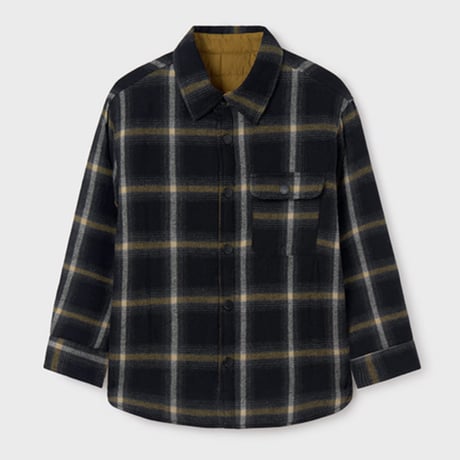 〈mayoral〉Reversible Blouson(Khaki＆Plaid) ※JUNIOR