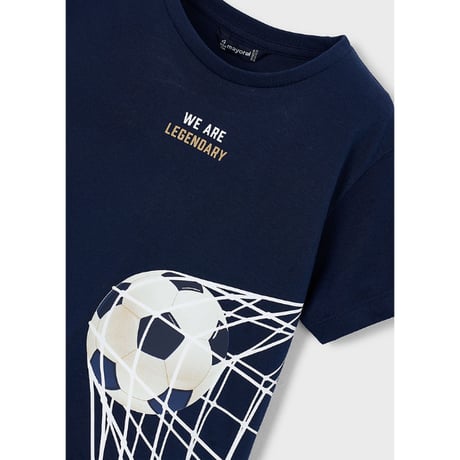 〈mayoral〉soccer ball print T-shirt (navy) ※KIDS