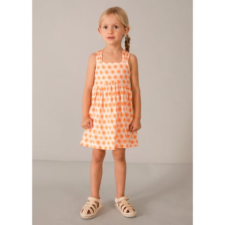 〈mayoral〉summer dress (orange) ※KIDS