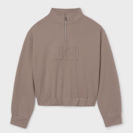 〈mayoral〉Zip-up pullover (beige) ※JUNIOR