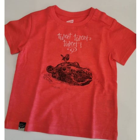 〈LION of LEISURE〉"Hippo" t-shirts (Red) ※BABY