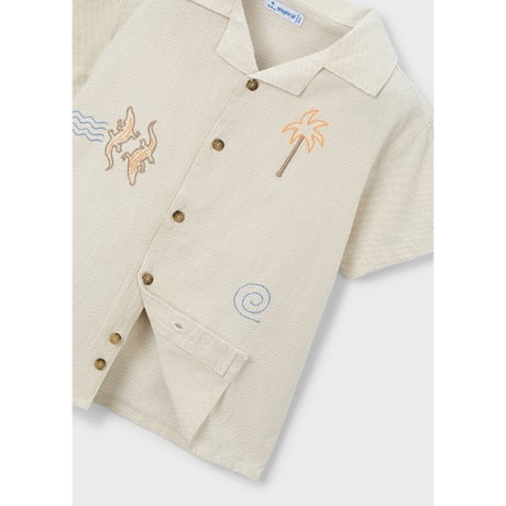 〈mayoral〉Lizard embroidered shirt ※KIDS