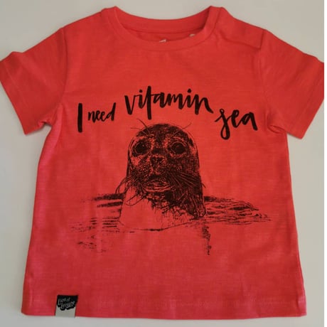 〈LION of LEISURE〉"Seal" t-shirts (Red) ※BABY