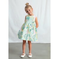 〈mayoral〉Botanical print dress (blue) ※KIDS