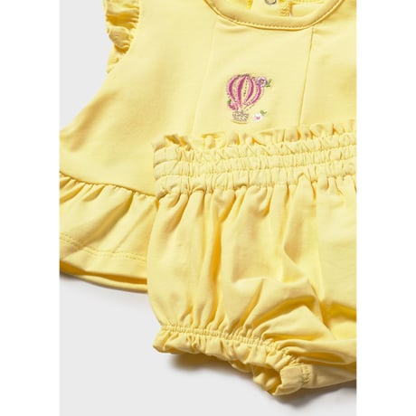 〈mayoral〉Two sets of tops and bloomers (yellow) ※BABY