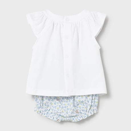 〈mayoral〉Two sets of tops and bloomers (blue) ※BABY