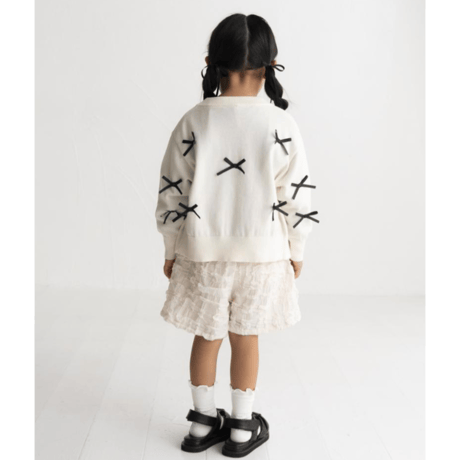 〈MAAROOK〉ribbon knit cardigan ※BABY/KIDS