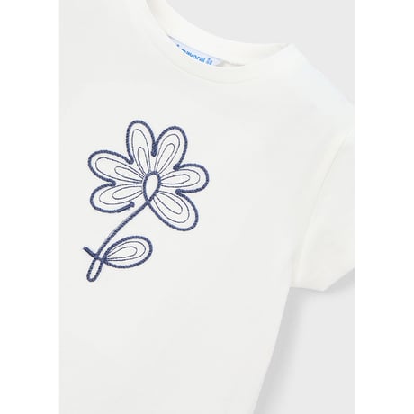 〈mayoral〉Cord embroidery T-shirt (white) ※KIDS