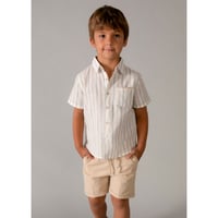 〈mayoral〉Striped shirt and bottoms set  ※KIDS
