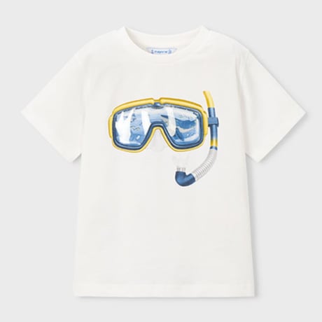 〈mayoral〉Snorkel mask print T-shirt (white) ※KIDS