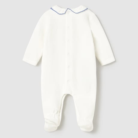 〈mayoral〉Set of 2 collared rompers (Blue) ※BABY