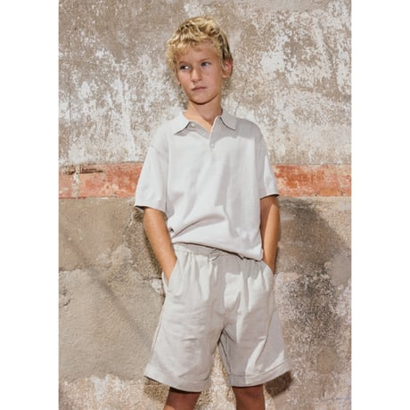 〈mayoral〉Knit polo (beige)※JUNIOR