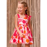 〈mayoral〉Botanical print summer dress (pink) ※KIDS