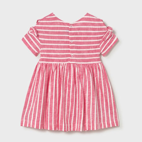 〈mayoral〉Striped dress with pochette (pink) ※BABY