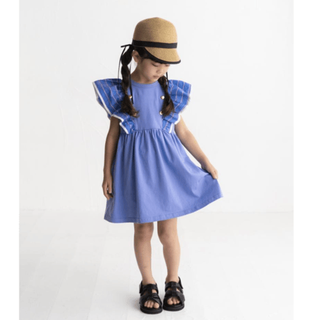 〈MAAROOK〉Preppy striped marine dress（Purple）※BABY/KIDS