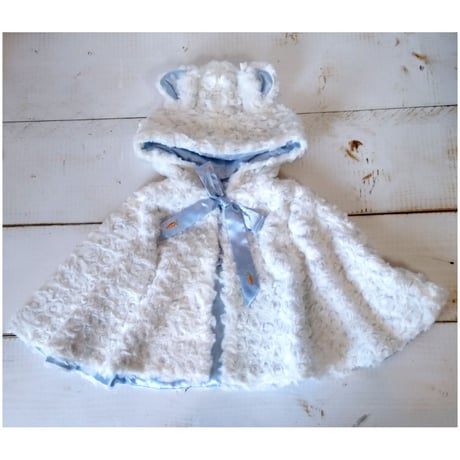 〈Bunnies By The Bay〉poncho (Blue)