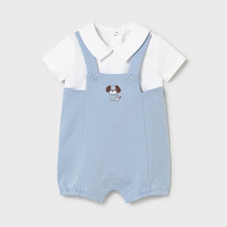 〈mayoral〉Collared romper  ※BABY