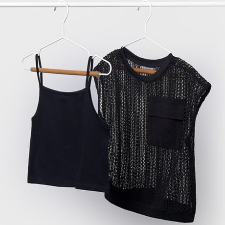 〈mayoral〉mesh tops set (black) ※JUNIOR