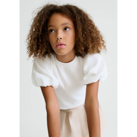 〈mayoral〉Balloon sleeve T-shirt (white)※JUNIOR