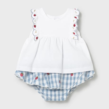 〈mayoral〉Scallop frill top and bloomer set ※BABY