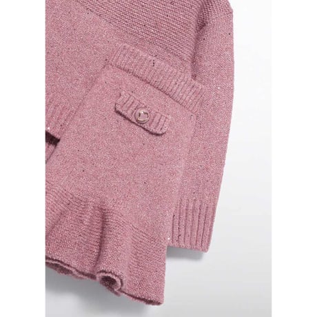 〈Abel&Lula〉Glitter knit top and bottom set (pink) ※KIDS&JUNIOR