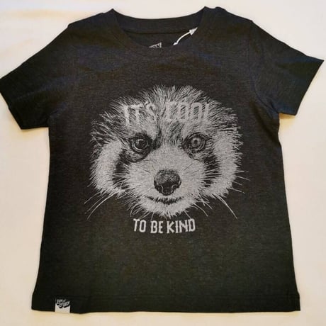 〈LION of LEISURE〉"Red Panda" t-shirts (Charcoal  gray) ※JUNIOR