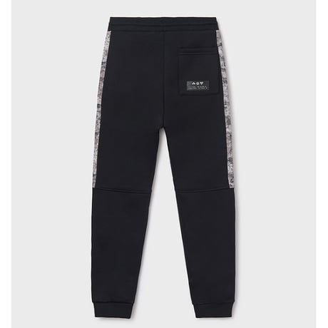 〈mayoral〉Jersey pants with side stripes (black) ※JUNIOR