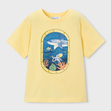 〈mayoral〉Submarine print T-shirt (yellow) ※KIDS