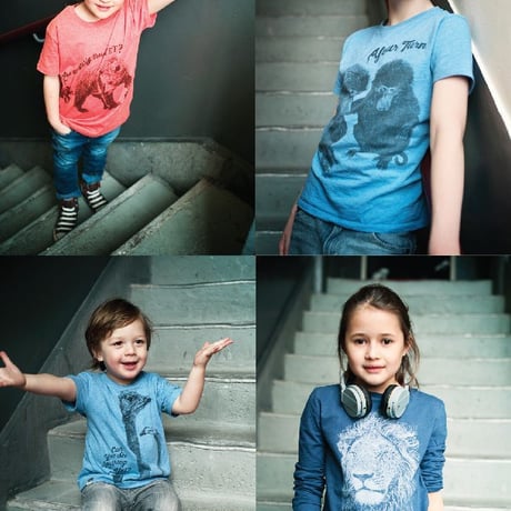 〈LION of LEISURE〉"Zebra" long sleeve t-shirts (Gray) ※KIDS