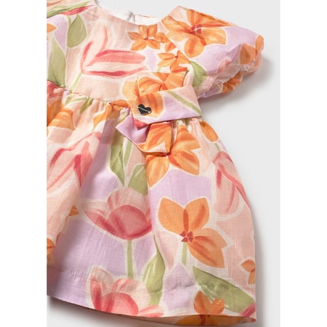 〈mayoral〉puff sleeve dress (pink) ※BABY