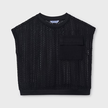〈mayoral〉mesh tops set (black) ※JUNIOR