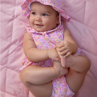 〈mayoral〉rompers and baby hat (yellow flower) ※BABY
