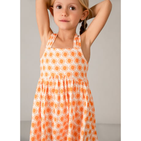 〈mayoral〉summer dress (orange) ※KIDS