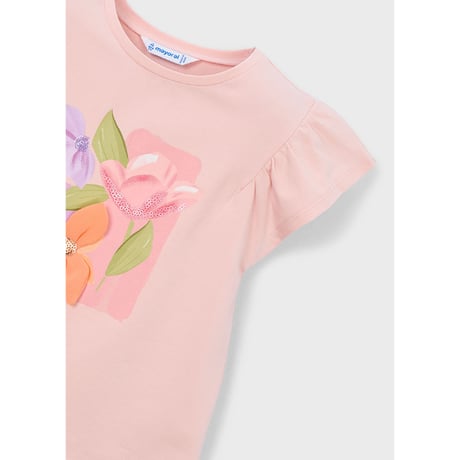 〈mayoral〉Flower motif T-shirt (pink) ※KIDS