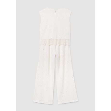 〈mayoral〉Tops and pants set (white)※JUNIOR