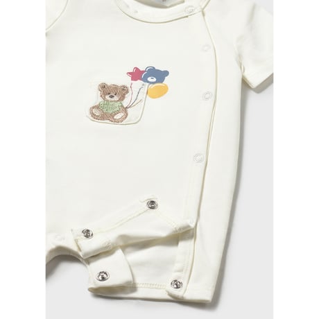 〈mayoral〉rompers 2P Set (white) ※BABY