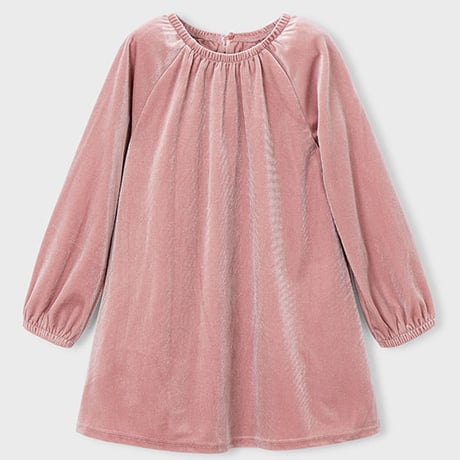 〈mayoral〉Velvet dress (pink) ※KIDS