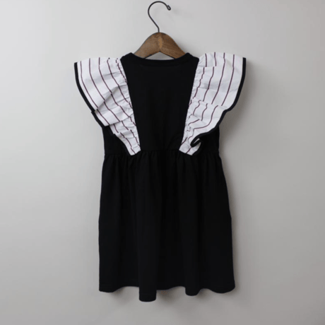 〈MAAROOK〉Preppy striped marine dress（Black）※BABY/KIDS