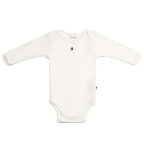 〈Dimples〉Merino Long Sleeve Bodysuit（Cream Bee）