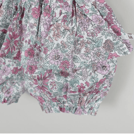 〈MAAROOK〉Floret Pattern Baby's Bloomers（Purple）※Baby