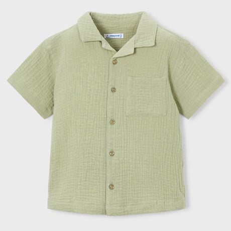 〈mayoral〉Gauze open-collar shirt ※KIDS