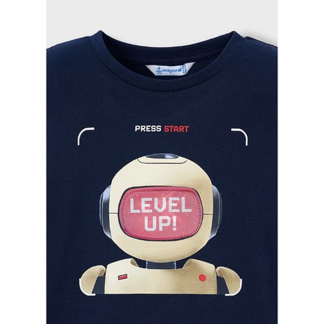 〈mayoral〉Lenticular print T-shirt (navy) ※KIDS