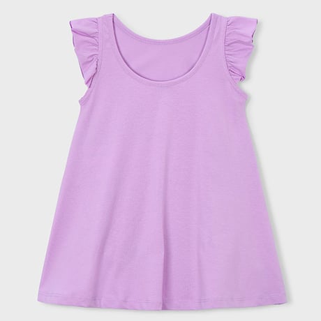 〈mayoral〉A-line print dress (purple) ※KIDS