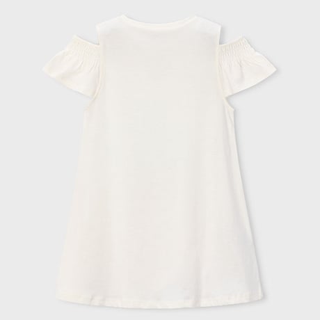 〈mayoral〉One-piece dress with pochette (white) ※KIDS